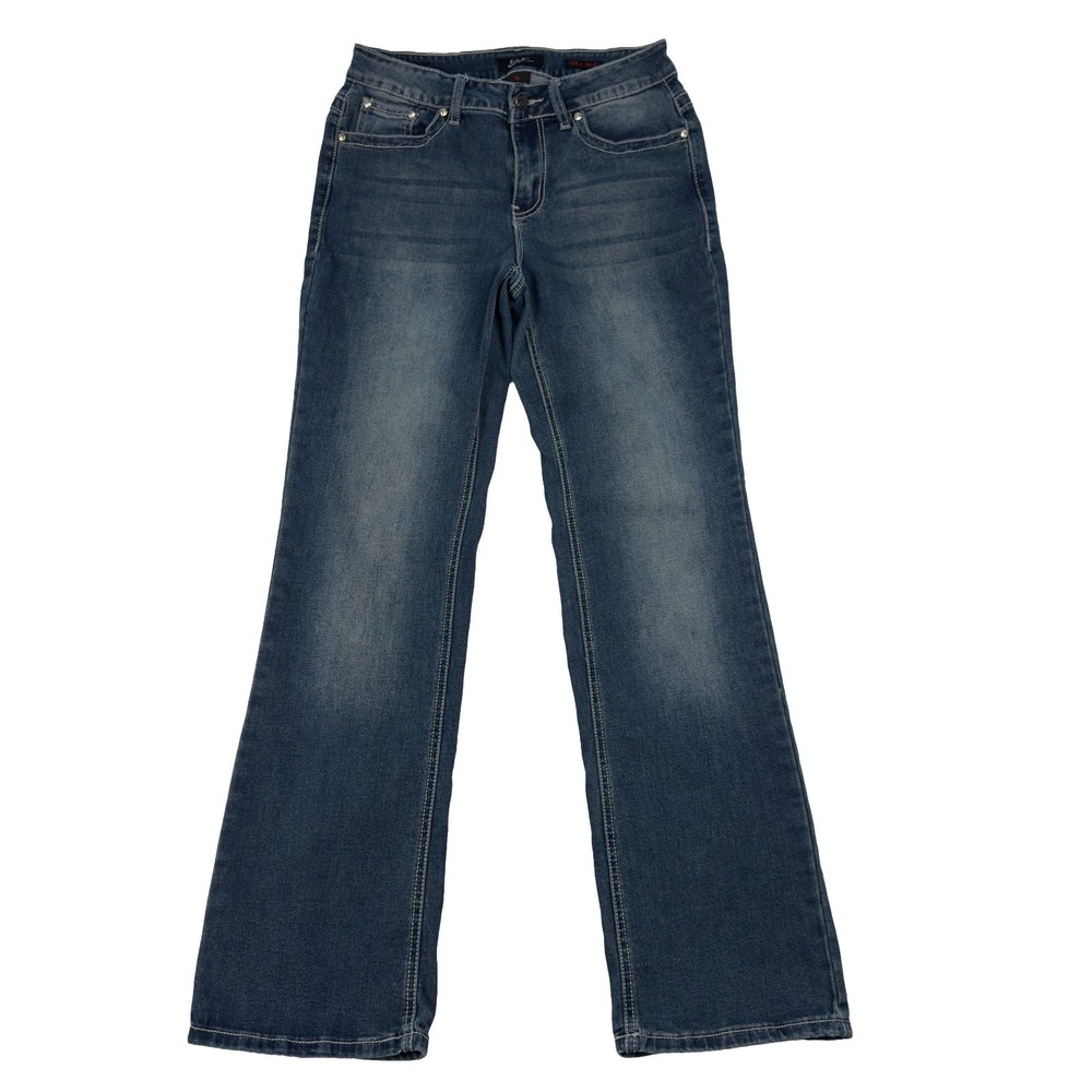 Earl Jeans Womens Size 10 (28x30½ Fit) Slim Bootcut Jeans Embellished Pockets‎